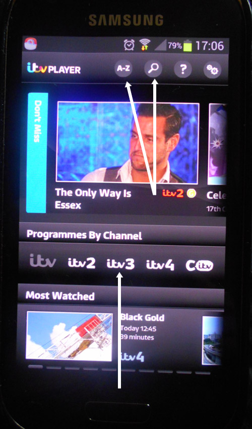 watch tv on phone samsung